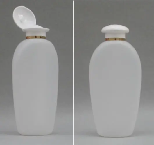 Sticla plastic 100ml culoare natur semitransparent cu capac flip-top alb